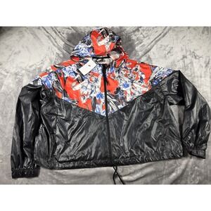NWT Nike‎ Sportswear Windrunner Women's 3X Cropped Floral Jacket w/Pockets